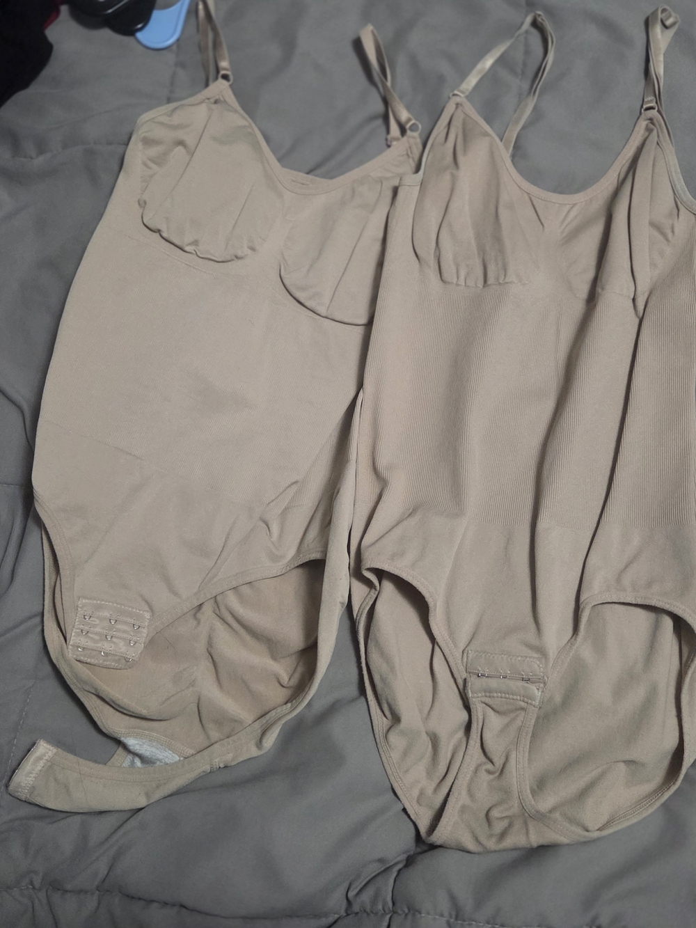 Nude Beige Shapewear Bodysuits - 2 Pack